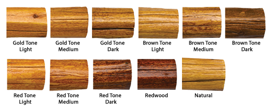 Transformation Log & Timber color chart